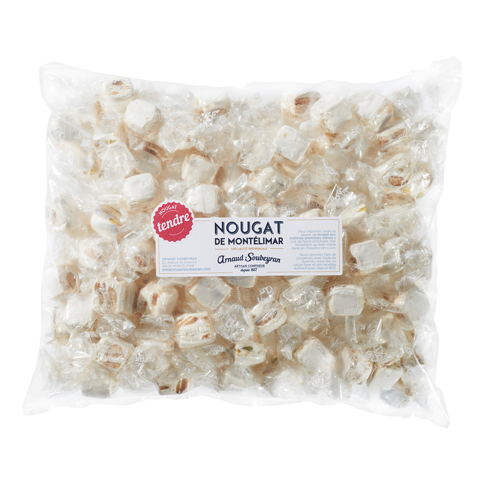 Nougat de Montélimar tendre — vrac papillote